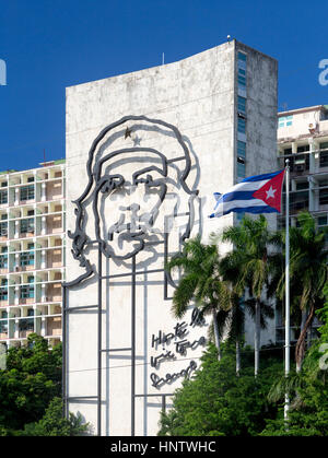 Havanna, Kuba - 3. November 2015: nationale Denkmal von Ernesto Che Guevara an der Plaza De La Revolucion in Havanna, Kuba (Platz der Revolution). Stockfoto