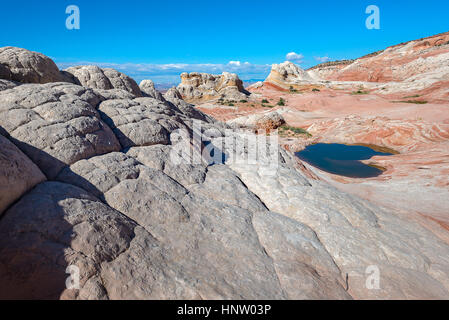 Weiße Tasche erstaunliche Felsformationen im Vermilion Cliffs National Monument, Landschaftsfotografie Stockfoto