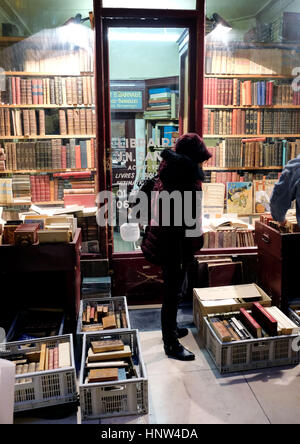 Paris, Passage Jouffroy, Buchhandlung, Paris, Frankreich Stockfoto