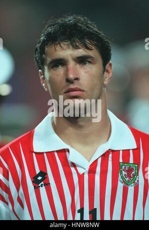 GARY SPEED WALES & EVERTON FC 18. November 1996 Stockfoto