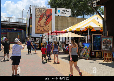 2016 Mudbug Wahnsinn Festival in Shreveport, Louisiana Stockfoto