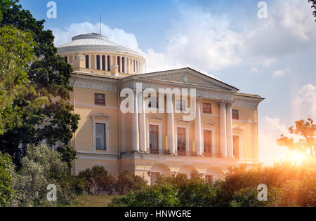 Pawlowsk-Palast, 18 Jahrhundert, russische kaiserliche Residenz in Pawlowsk bei Sankt Petersburg, Russland Stockfoto