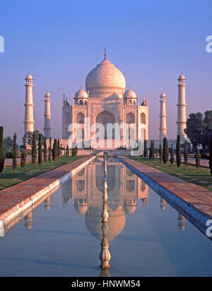 Taj Mahal, Agra, äußern Pradesh, Indien. Stockfoto