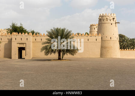 Al Jahili Fort in Al Ain, Abu Dhabi, Vereinigte Arabische Emirate Stockfoto