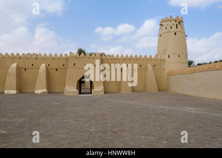 Al Jahili Fort in Al Ain, Abu Dhabi, Vereinigte Arabische Emirate Stockfoto