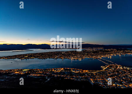 Tromso im Herbst, Arktis Norwegen Stockfoto