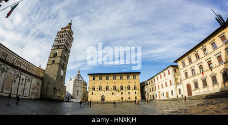 Pistoia ist eine italienische Stadt, Hauptstadt der Provinz der Toskana, in Mittelitalien. Stockfoto