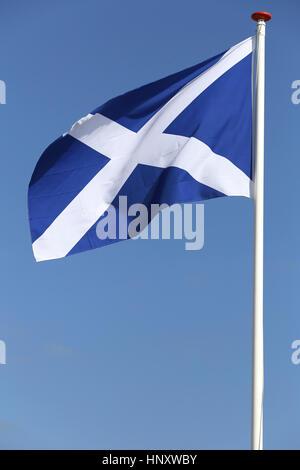 Schottische Flagge im wind Stockfoto