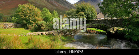 Mosedale Beck, Great Gable Berg, Wasdale Head, Nationalpark Lake District, Cumbria, England, UK Stockfoto