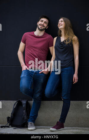 Freunden rumhängen Stockfoto
