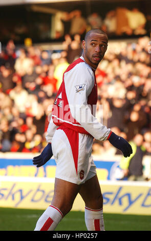 Thierry Henry Wolverhampton Wanderers V Arsenal 2004 Stockfoto