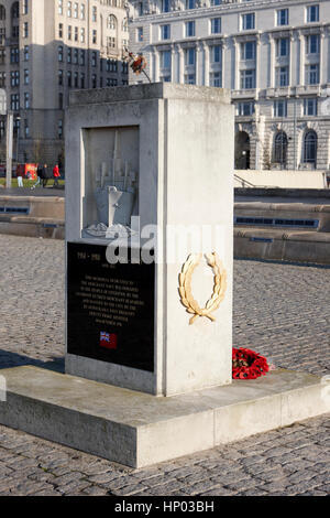 Handelsmarine-Krieg-Denkmal-Pier head Liverpool uk Stockfoto