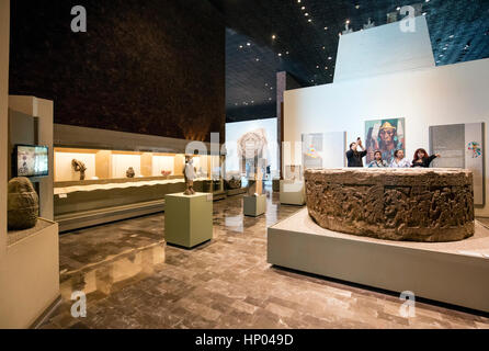 Nationalmuseum für Anthropologie, Museo Nacional de Antropologia, Mexico City, Mexiko Stockfoto