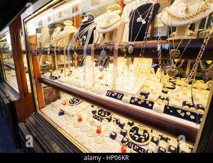 Schmuck-Shop in Florenze, Ponte Veccio Stockfoto