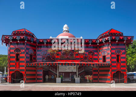 PARQUE DE BOMBAS FIREHOUSE (© MAXIMO DE MEANA Y GURIDI 1882) PLAZA LAS DELICIAS PONCE, PUERTO RICO Stockfoto