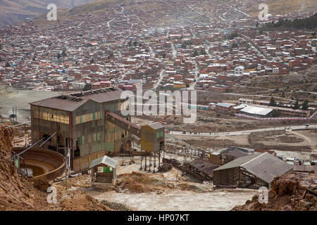 Pailaviri-Mine in Cerro Rico, Potosi, Bolivien Stockfoto