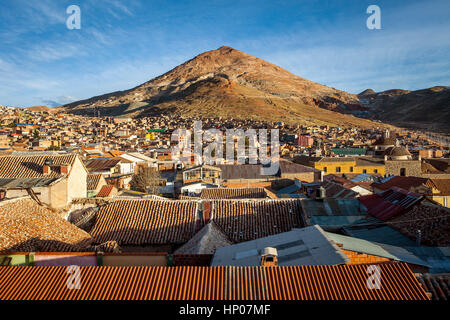 Cerro Rico und Potosi, Bolivien Stockfoto