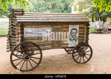 Das Lyon Haus in Lincolns Springfield Nachbarschaft. Stockfoto