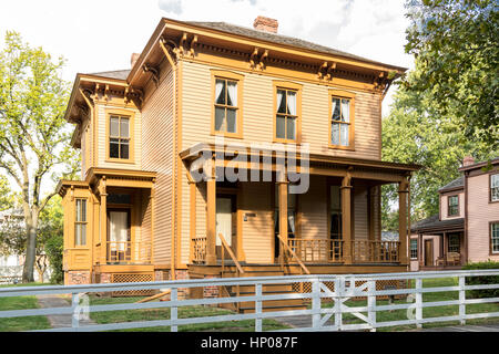 George Shutt House in Lincolns Springfield Nachbarschaft. Stockfoto