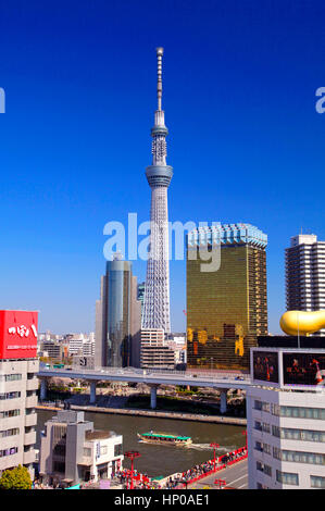 Tokyo Skytree Ansicht von Asakusa Tokio Japan Stockfoto