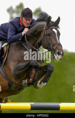 CSIO-Meister, Spruce Meadows, 2004, CANA Cup, Robert Smith (GBR) Reiten Marius Claudius Stockfoto