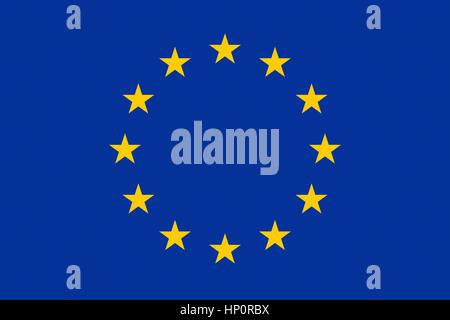 EU-Flagge, Europäische Union Stockfoto