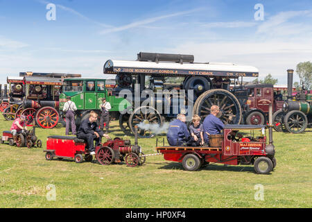 Dampf-Lokomobile Masham Steam Rally North Yorkshire England UK Stockfoto