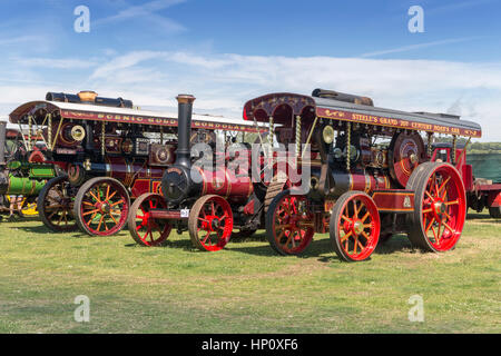 Dampf-Lokomobile Masham Steam Rally North Yorkshire England UK Stockfoto