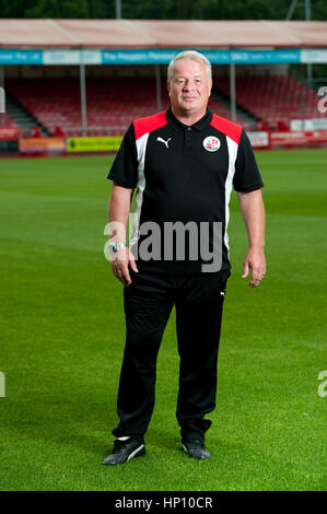 Dermot Drummy - Crawley Town FC Manager auf den Boden. Nachdem er seinen Job an der Verein er im November 2017 verabschiedet. Stockfoto