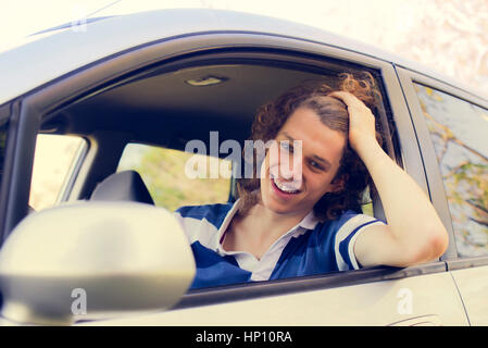 Treiber Check-Außenspiegel Stockfoto
