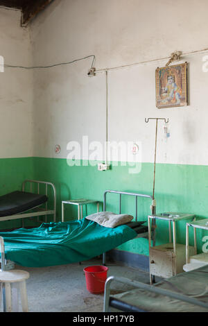 KATHMANDU, NEPAL - 11. Dezember 2016: Krankenstation in Taplejung Städtisches Krankenhaus, 11. Dezember 2016 in Taplejung, Nepal Stockfoto