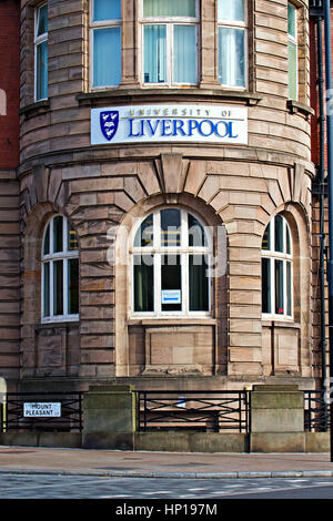 Universität von Liverpool, aufbauend auf Mount Pleasant Liverpool Merseyside Vereinigtes Königreich Stockfoto