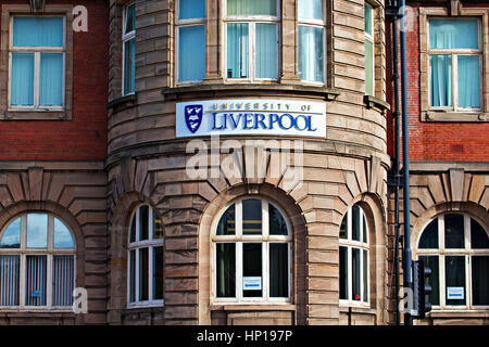 Universität von Liverpool, aufbauend auf Mount Pleasant Liverpool Merseyside Vereinigtes Königreich Stockfoto