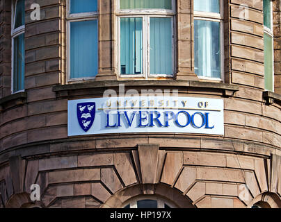 Universität von Liverpool, aufbauend auf Mount Pleasant Liverpool Merseyside Vereinigtes Königreich Stockfoto