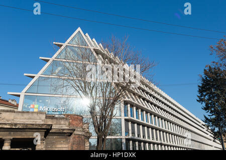 Mailand, Italien. 17. Februar 2017. Microsoft hat vor kurzem ein neues Hauptquartier in Mailands restaurierte Bereich der Porta Volta Kredite eröffnet: Alexandre Rotenberg/Alamy Live News Stockfoto