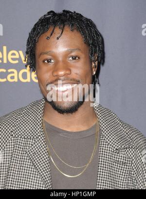 North Hollywood, Kalifornien, USA. 16. Februar 2017. Shameik Moore im Ankunftsbereich für Television Academy WHOSE DANCE IS IT ANYWAY?, Saban Media Center, North Hollywood, USA. 16. Februar 2017. Bildnachweis: Dee Cercone/Everett Collection/Alamy Live-Nachrichten Stockfoto