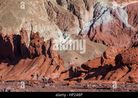 Valle del Arcoiris (Rainbow Valley), Atacama-Wüste. Region de Antofagasta. Chile Stockfoto