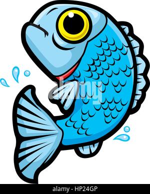 Fische springen aus dem Wasser Clipart