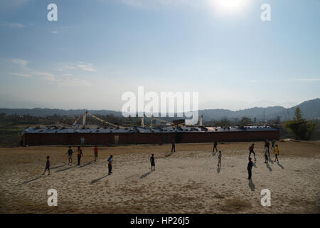 Fußball im Land der dritten Welt Stockfoto