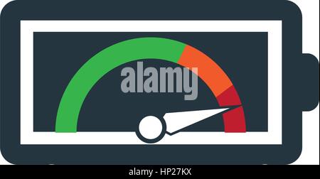 Langlebige Batterie-Logo-Design-Konzept. Stock Vektor