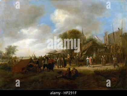 Jan Steen Kirmes - Museum Mauritshuis den Haag Stockfoto