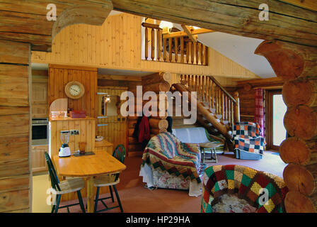 Ein Blockhaus in der Nähe von Taunton, Somerset, Großbritannien Stockfoto