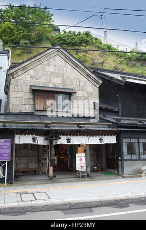 Sakaimachi Einkaufsstraße in Otaru, Hokkaido, Japan Stockfoto