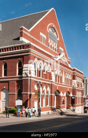 Das Ryman Auditorium, Nashville, Tennessee Stockfoto