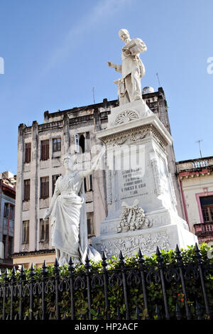 Havanna, Kuba - 11. Dezember 2016: Statue von Francisco de Albear Stockfoto