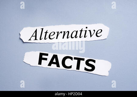 Alternative Fakten Stockfoto
