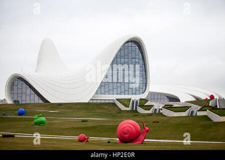 Haydar Aliyev Kulturzentrum, Baku, Aserbaidschan Stockfoto