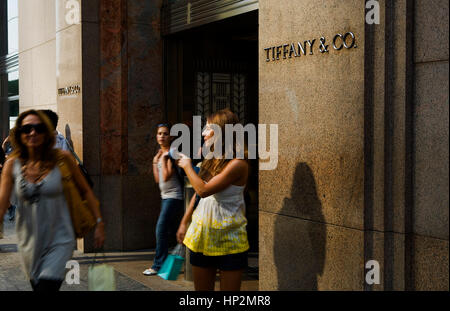 Tiffany & Co. Fifth Ave at 57 th Street, New York City, USA Stockfoto