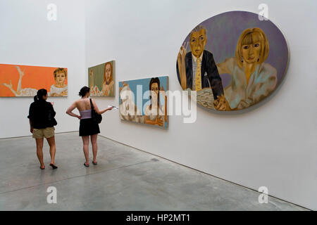 Mary Boone Gallery. 541 Weststraße 24. Ausstellung von Francesco Clemente, Chelsea, New York City, USA Stockfoto