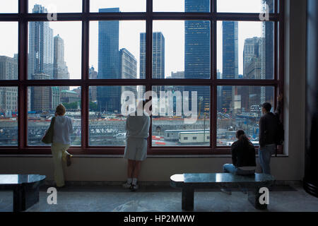 Finanzviertel. Ground Zero, 11S, Bereich, dass die Zwillingstürme besetzt wurden, New York City, USA Stockfoto